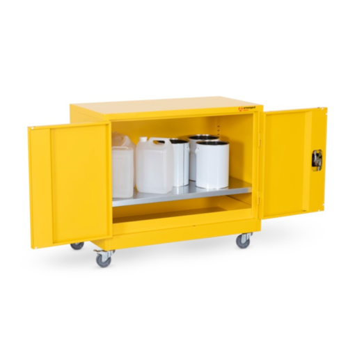 Armorgard Hazardous Mobile Cupboard 900mm (H) x 465mm (W) x 810mm (D)