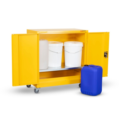 Armorgard Hazardous Mobile Cupboard 900mm (H) x 465mm (W) x 1010mm (D)