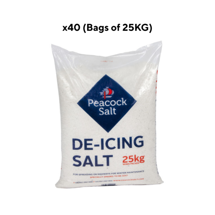 De-Icing Rock Salt White 25kg Bag (1 Pallet of 40 Bags)