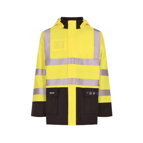Lyngsoe FR AS Two-Tone Hi-Vis Women's Rain Jacket