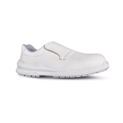 U-Power Madrid White Slip On Safety Shoe S2 SRC ESD