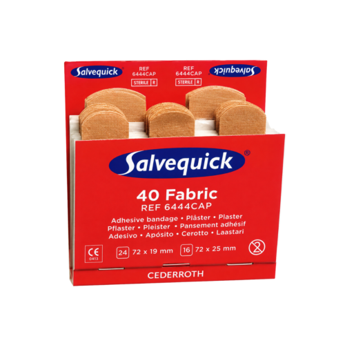 FA0543 ∙ Salvequick Red Plaster Box Of 6 X 40 Fabric Plasters