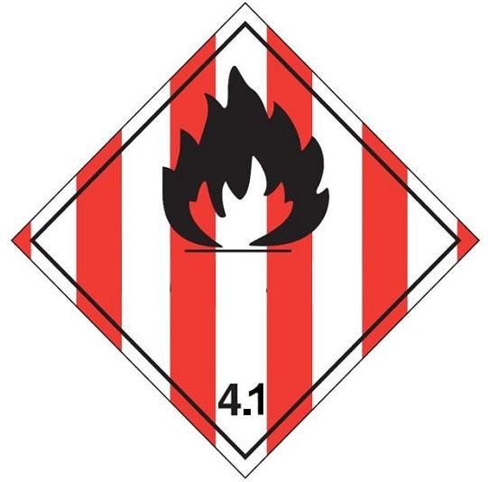 Class 4.1 : Flammable Solids-self-reactive substances and desensitized explosives