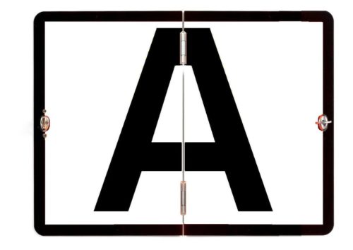 Vertically Hinged Folding 'A' Sign Aluminium 300x400mm