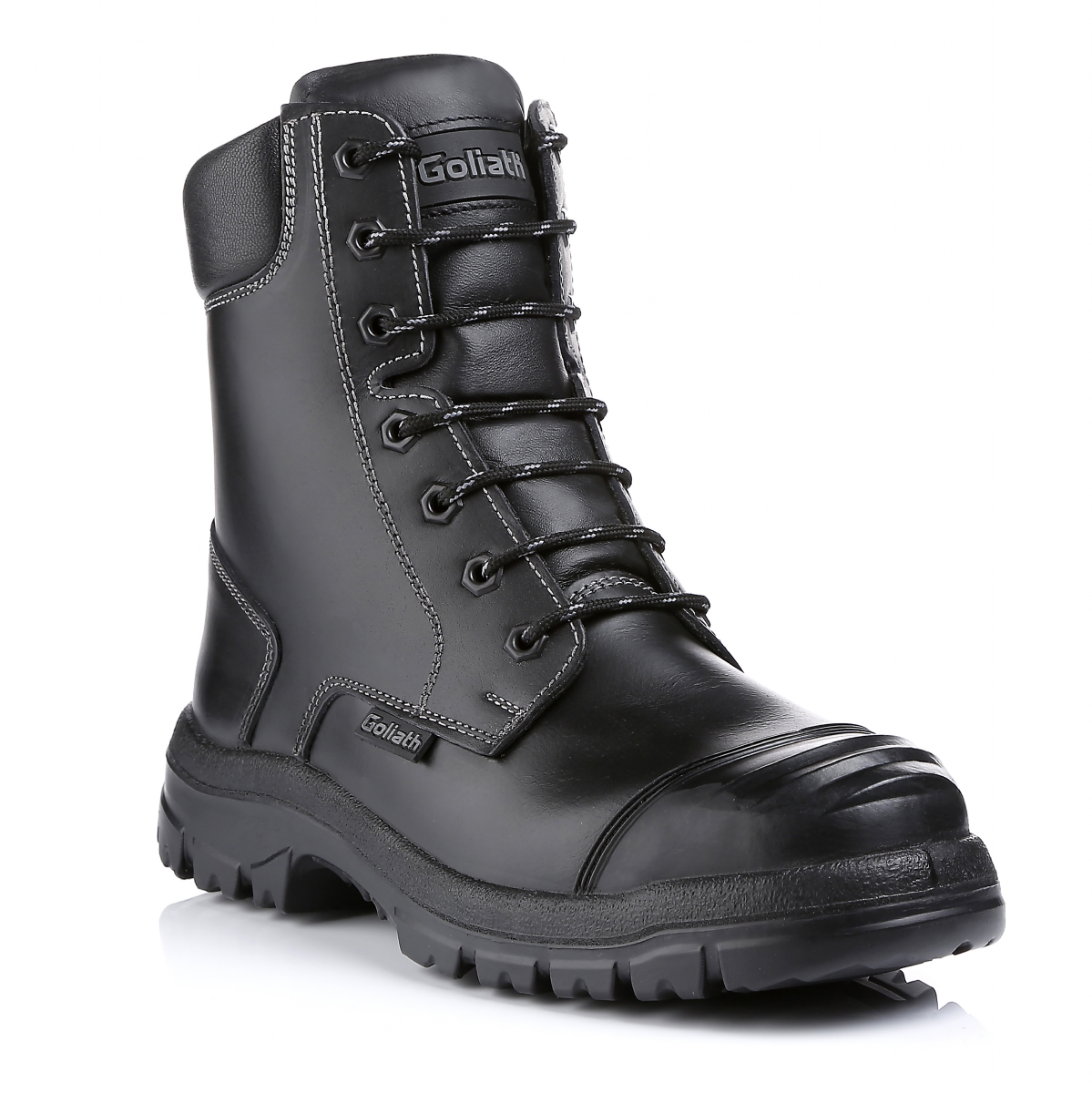 high leg steel toe cap boots