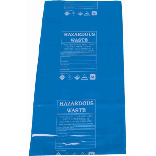 Hazardous Waste Disposal Bags & Ties (Pack of 10)