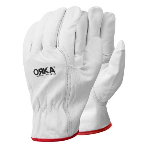 ORKA Unlined White Driver Gloves