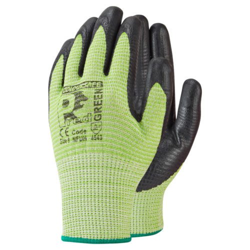 Cut 5 Nitrile Foam Ribbed Glove