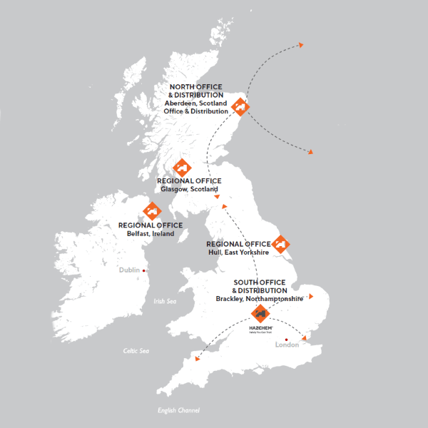 Hazchem Locations Map of Offices and Distribution Hazchem Locations Map of Offices and Distribution