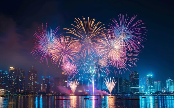 Professional firework display