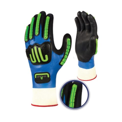 GL0338 Showa Impact, Oil Resistant, Waterproof Nitrile Glove