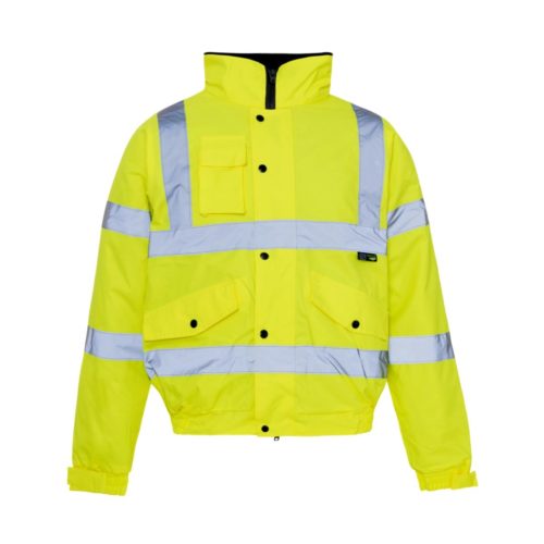 HV0071 Hi-Vis Highway Bomber Jacket - Yellow