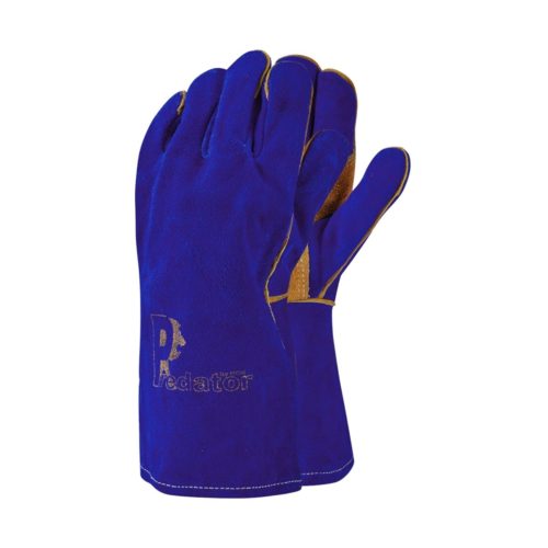 GL2058 Blue_Gold Welding Gauntlets - Main