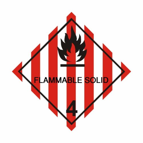 HD1401 UN Hazard Warning Diamond Class 4.1 Flammable Solid