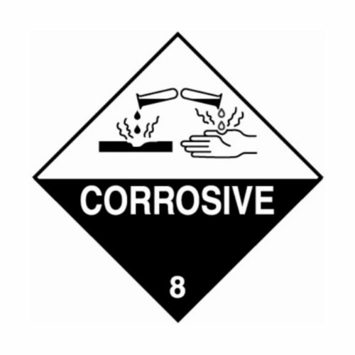 HD1810 UN Hazard Warning Diamond Class 8 Corrosive