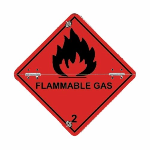 VS7230 Class 2 Flammable Gas Folding Aluminium Diamond 250 x 250mm