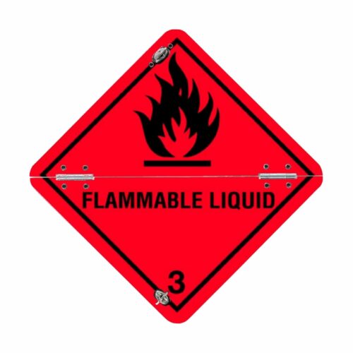 Flammable Liquid Class 3 Warning Diamond Flammable Symbol