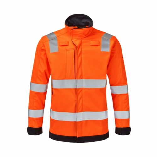 orange hi vis softshell jacket