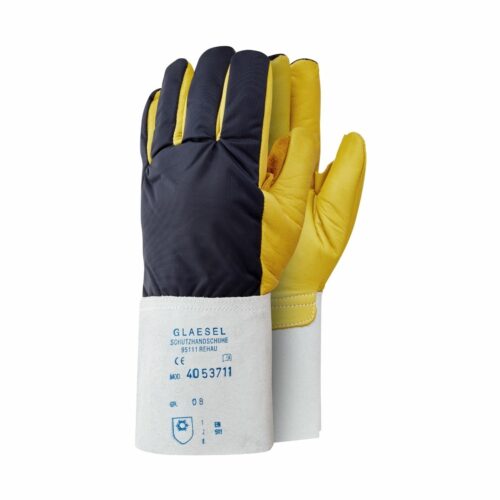 GL0036 Gold Chrome Leather Cryogenic Cold Protection Gloves