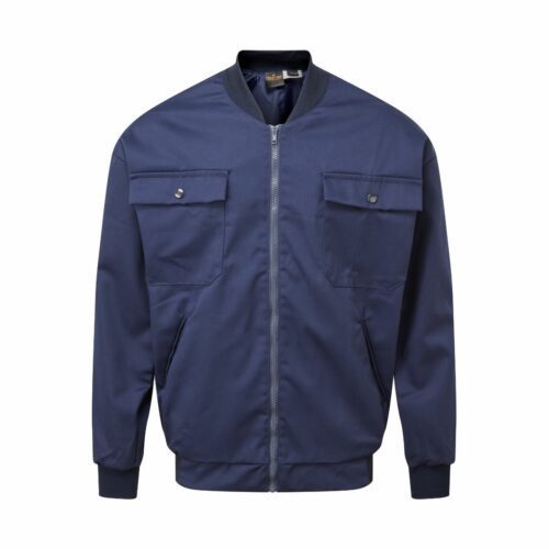 JK2212 Lined 300gsm Navy Driver Jacket