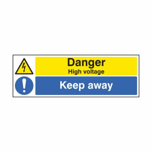 SS26219G Danger High Voltage Keep Away (300 x 100m)