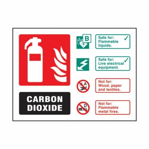 SS31235D CO2 Extinguisher Identification (100 x 150mm)