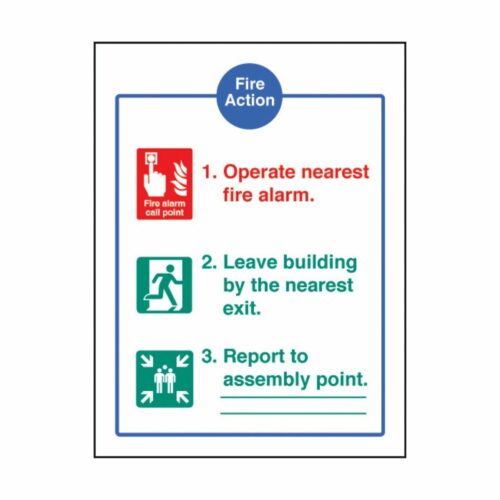 SS31405E Fire Action - EEC (200 x 150mm)