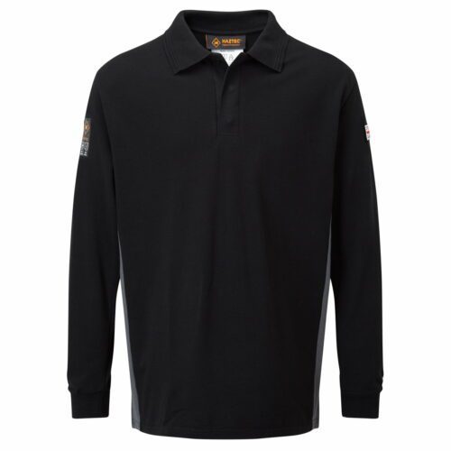AS2242 Haztec Carrac FR AS Polo Shirt_Black-Grey