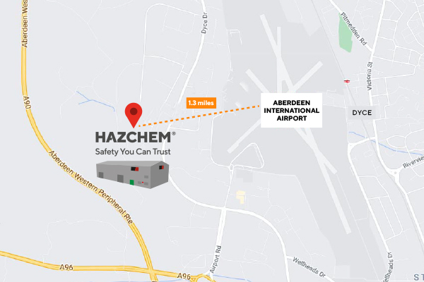 HAZCHEM Aberdeen Trade Counter Google Map