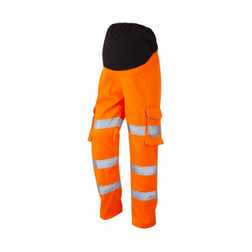 TR2644-N_Class 2 Ladies PoloCotton Women's Maternity Cargo Trouser