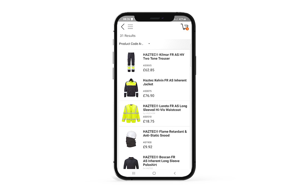Hazchem Lynx PPE workwear ordering app 2