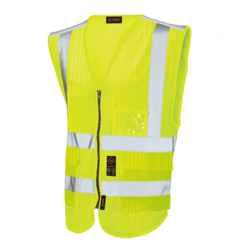 HAZTEC® Executive FR AS Hi-Vis Waistcoat with ID Pocket & 2 Lower Pockets