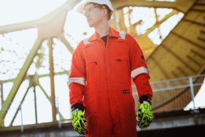 Flame retardant boiler suit