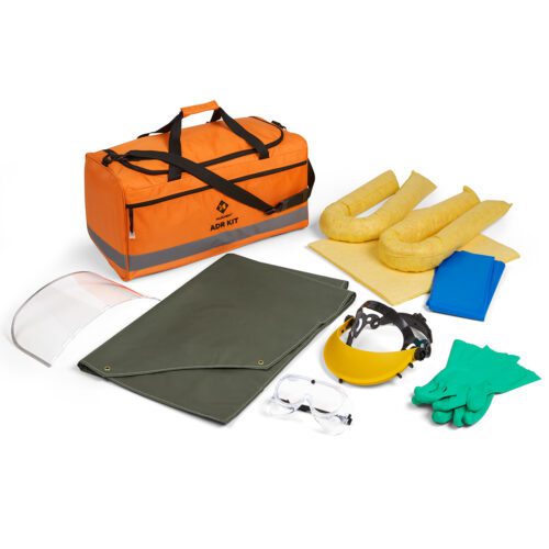 Complete Protective Forklift Battery Handling PPE Kit in Printed Bag