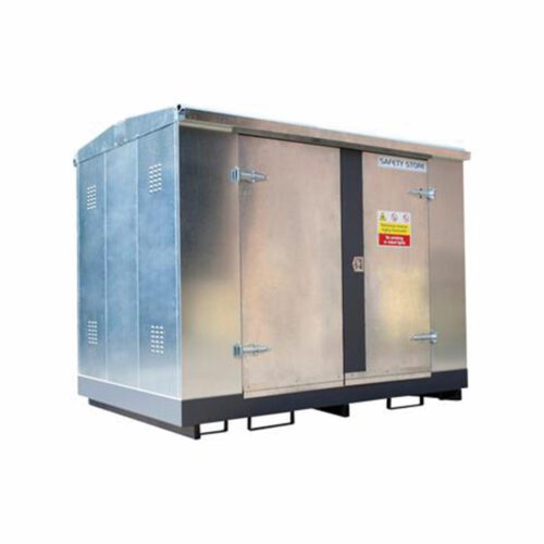 Economy Galvanised Bunded Store with Double Doors