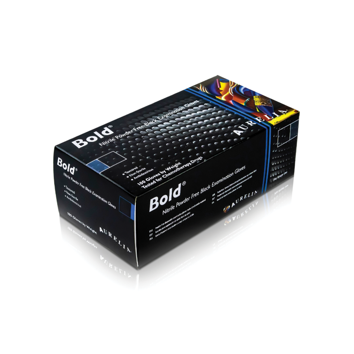 SANYU Disposable Nitrile Gloves - 4 Mil Thick, Powder-Free, Latex-Free, Food Safe, 100 Pack (Black Or Blue, S-XL)