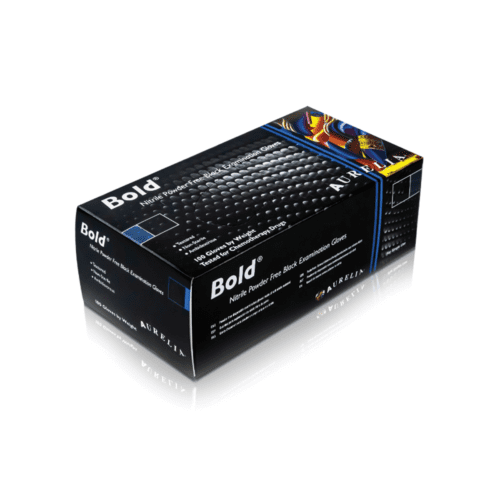 Skinsafe Black Nitrile Disposable Gloves - 100