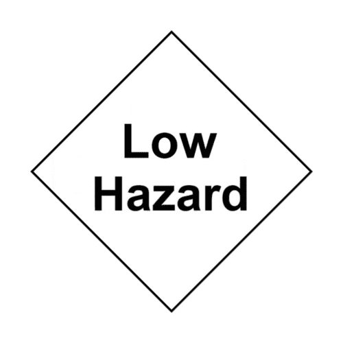 UN Hazard Warning Diamond S/A 250x250mm Low Hazard
