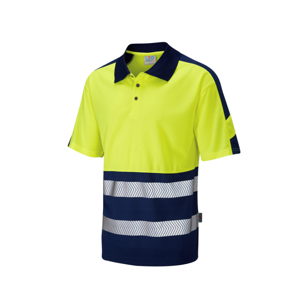 Two tone hi vis polo shirt discount