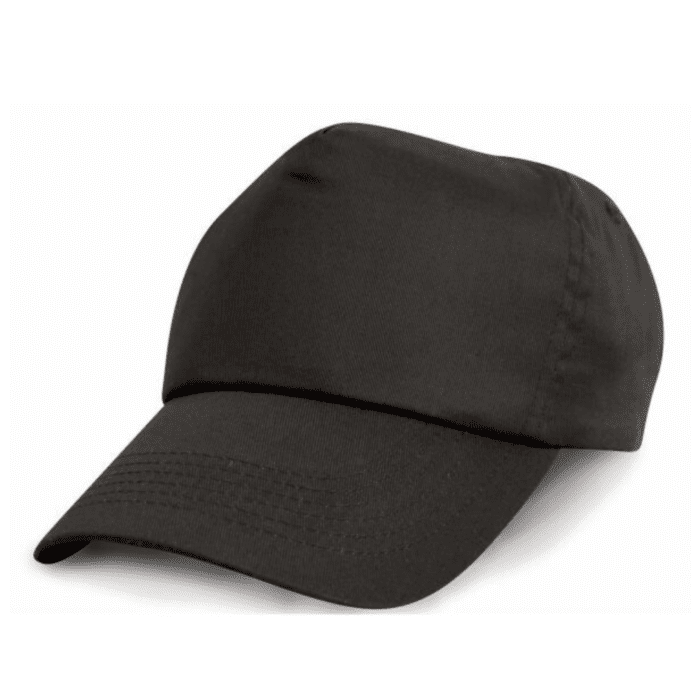 black baseball cap