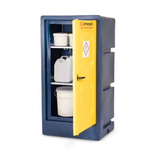 Armorgard Durable plastic chemical cabinet 695mm (H) x 515mm (W) x 1310mm (D)