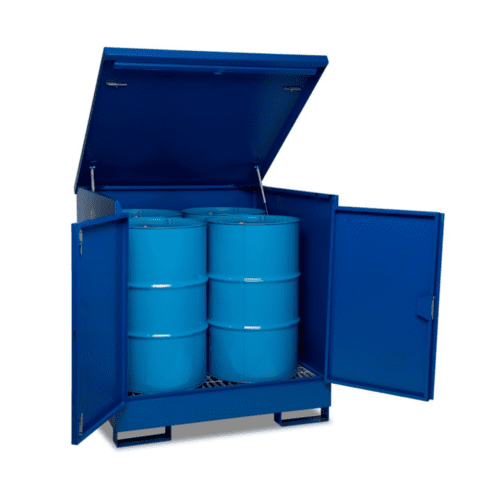 Armorgard 4 Drum enclosed DrumBank 1420mm (H) x 1345mm (W) x 1290mm (D)