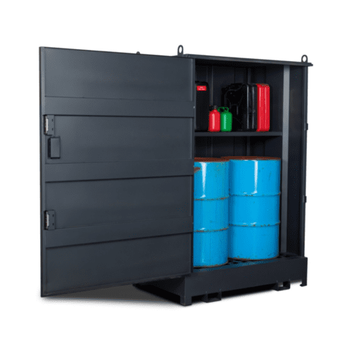 Armorgard 2 Drum Enclosed DrumBank - with shelf