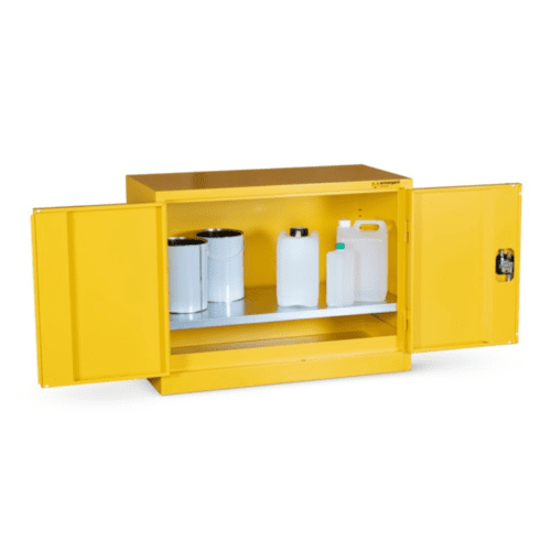 Armorgard Hazardous Floor Cupboard 900mm (H) x 465mm (W) x 700mm (D) c/w 1 Shelf