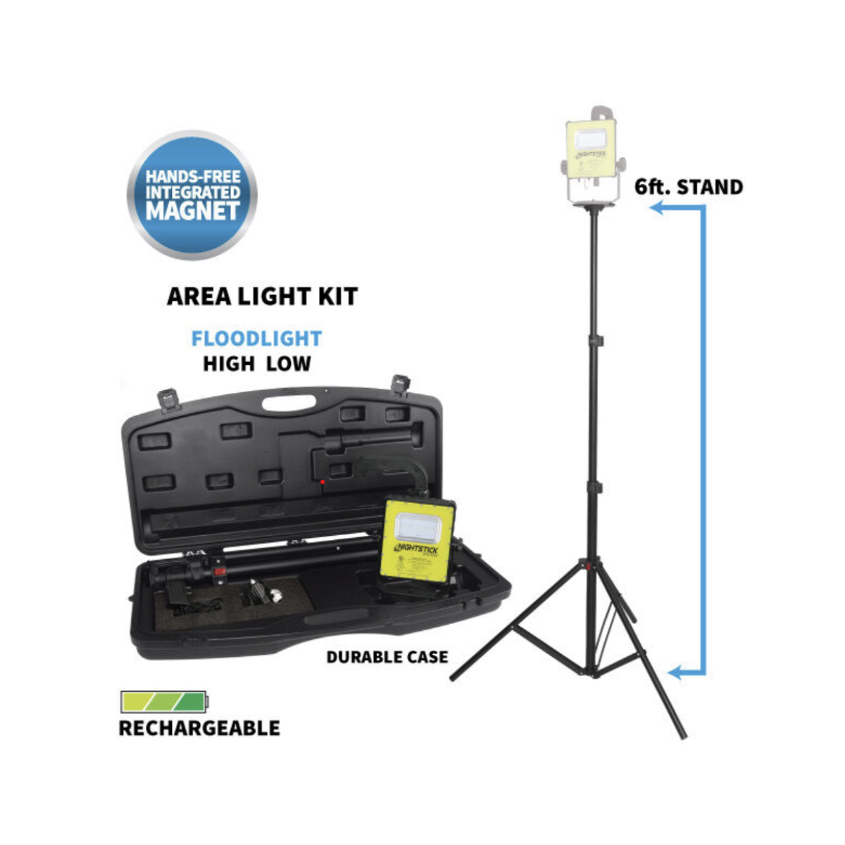 _PL0021 ∙ Nightstick Intrinsicaly Safe Scene Light with Magnetic Mount & 6' Tripod